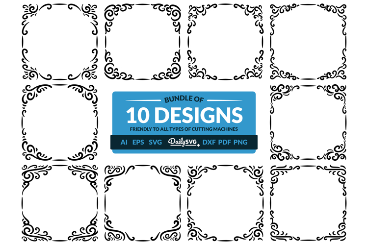 Floral Border Svg 