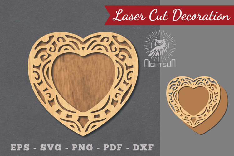 Decorative Heart Laser Cut Sign