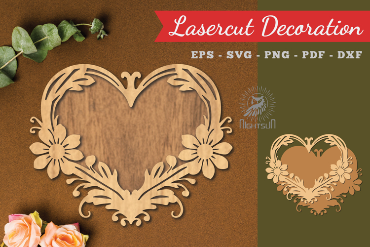 Decorative Heart Lasercut Decoration
