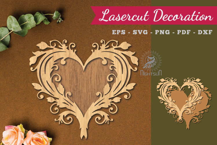 Decorative Heart Lasercut Decoration