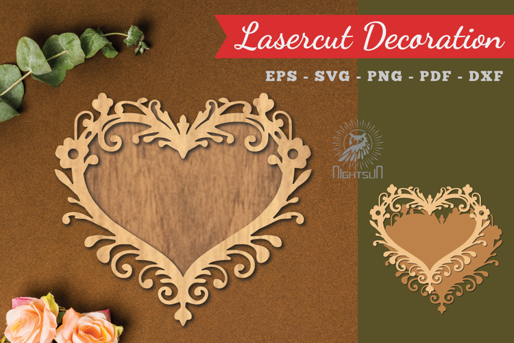 Decorative Heart Lasercut Decoration