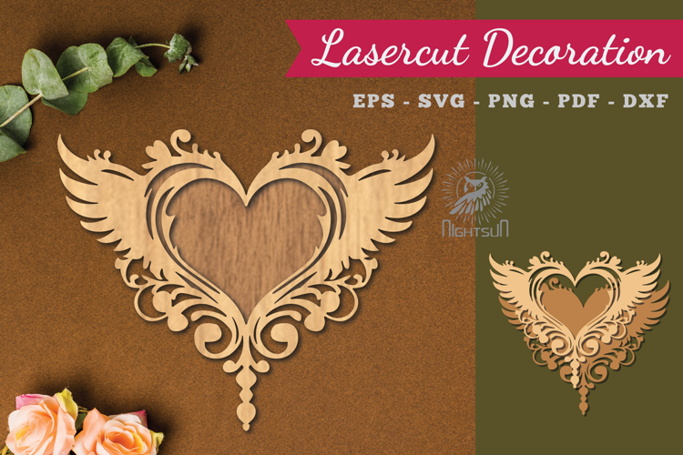 Decorative Heart Lasercut Decoration