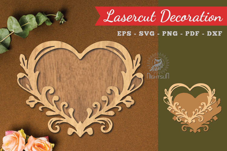 Decorative Heart Lasercut Decoration