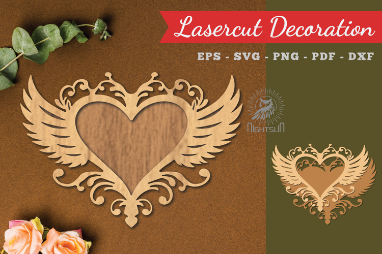 Decorative Heart Lasercut Decoration