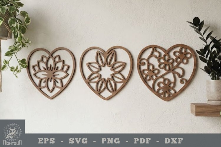 Decorative Heart Lasercut Wall Decoration example image 1