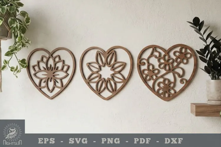 Decorative Heart Lasercut Wall Decoration