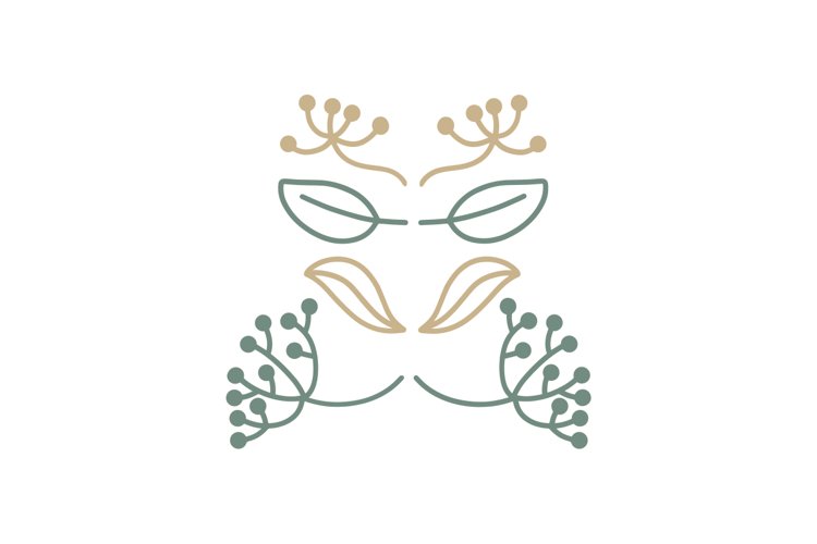 Decorative Laurels SVG Cut File example image 1