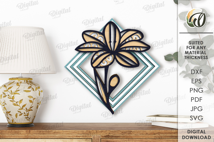 Layered Flower Svg Image 7