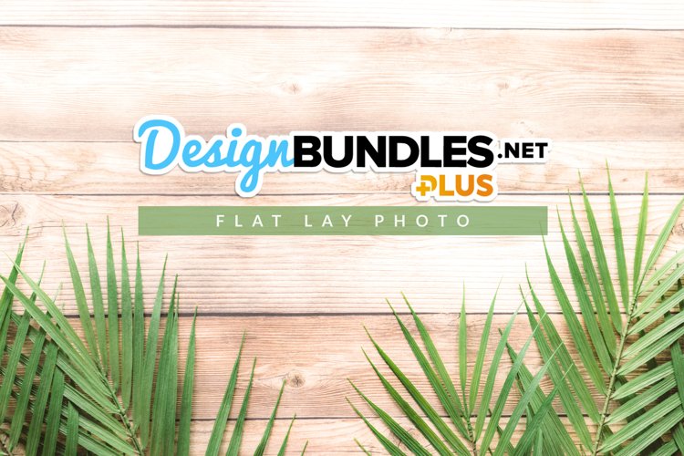 Decorative Palm Leaves | Summer Flat Lay Photo example image 1