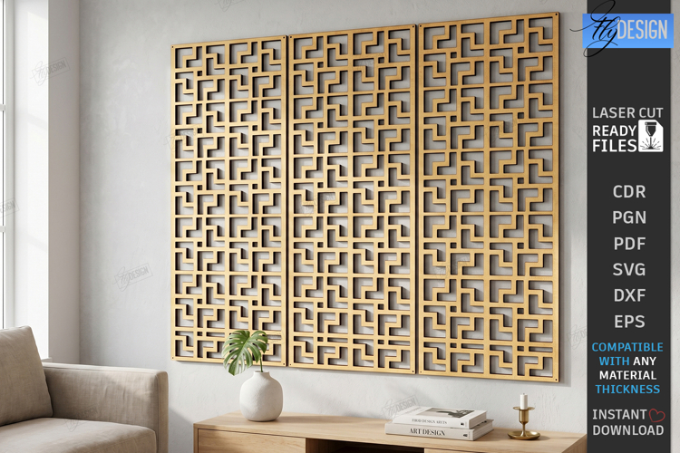Decorative Panel Laser Cut | Wall Art | Home Decor | Pattern