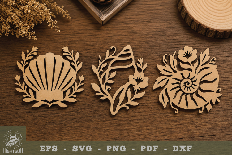 Decorative Shell Lasercut Decoration