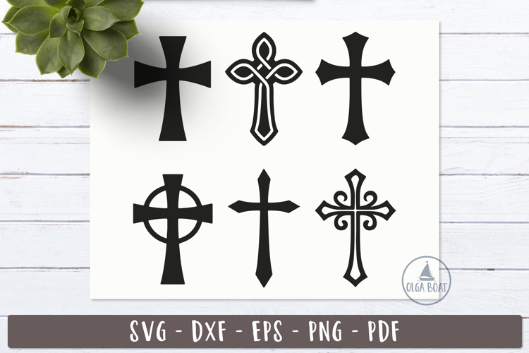 Decorative Simple Cross SVG