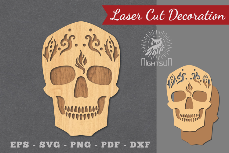 Decorative Skull Laser Cut Decoration