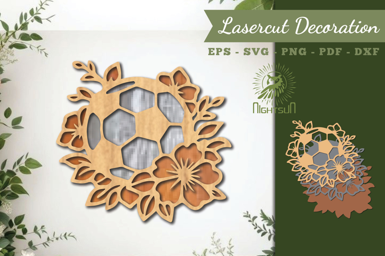 Decorative Soccer Ball Lasercut Decoration