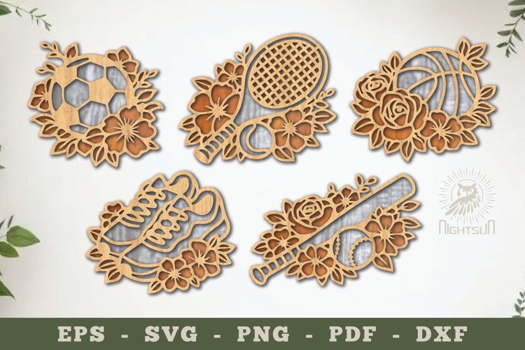 Decorative Sport Lasercut Decoration Bundle