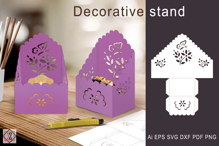 Decorative stand/box. Paper crafts