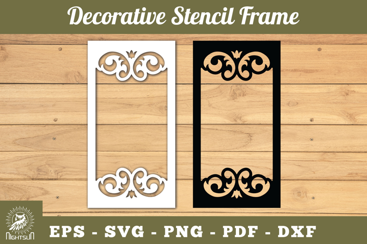 Decorative Stencil Frame SVG