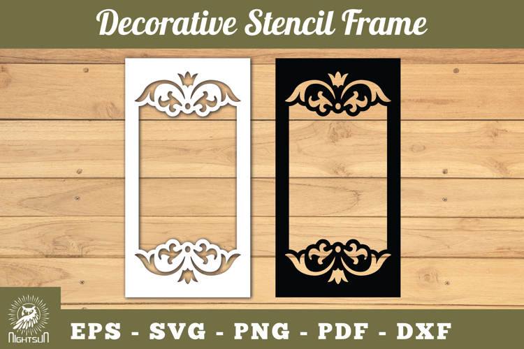 Decorative Stencil Frame SVG