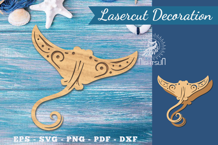 Decorative Stingray Lasercut Decoration