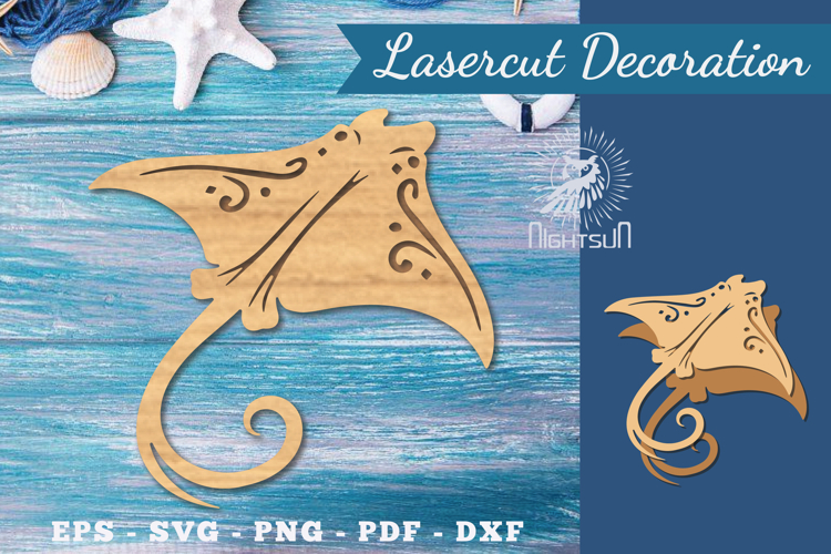 Decorative Stingray Lasercut Decoration