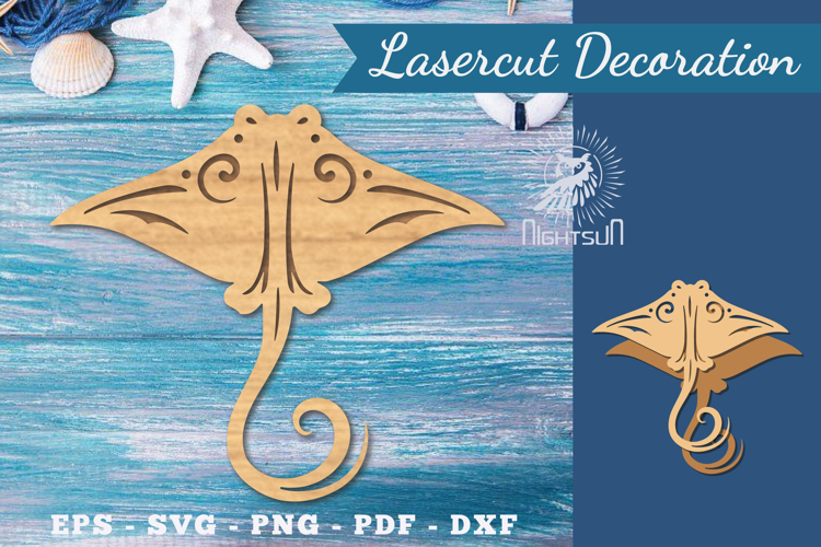 Decorative Stingray Lasercut Decoration