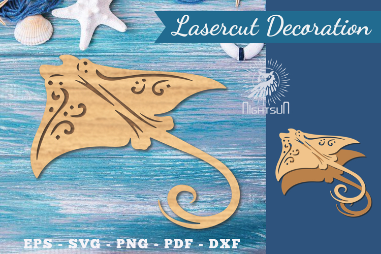 Decorative Stingray Lasercut Decoration