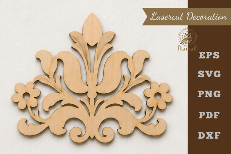 Decorative Victorian Lasercut Decoration SVG