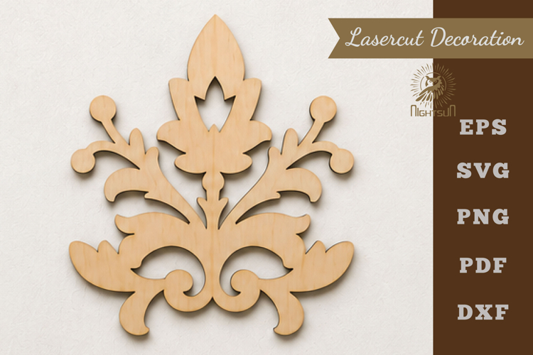 Decorative Victorian Lasercut Decoration SVG