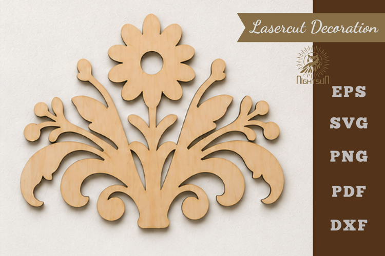 Decorative Victorian Lasercut Decoration SVG
