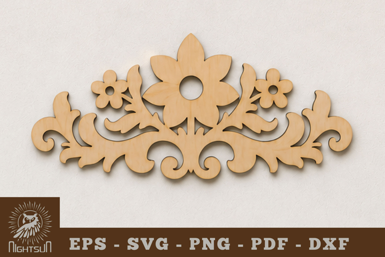 Decorative Victorian Lasercut Decoration SVG