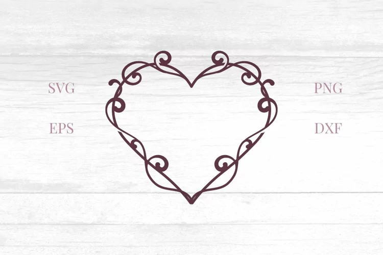 Decorative Vintage Heart SVG