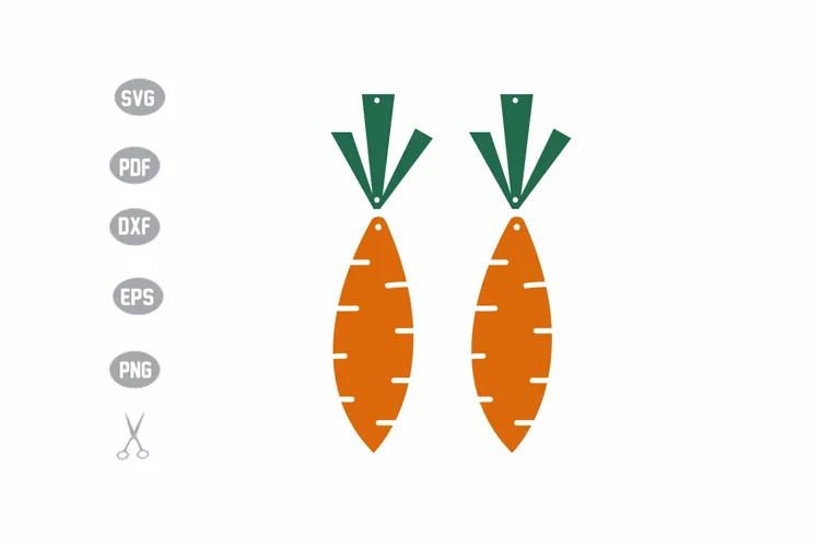 Earrings Template SVG