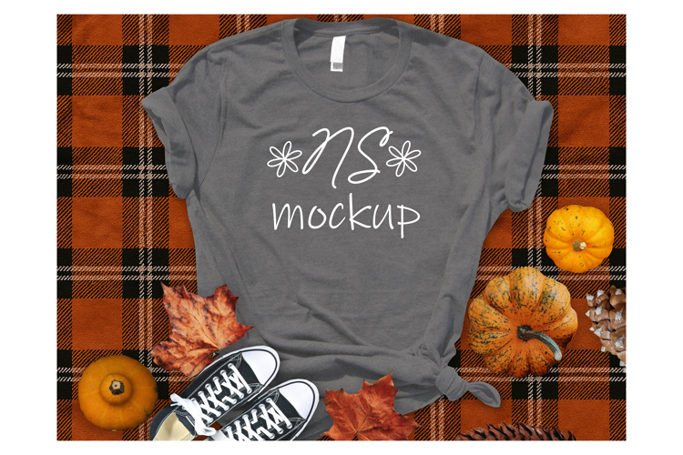 Bella Canvas 3001 T-shirt mockup color DEEP HEATHER