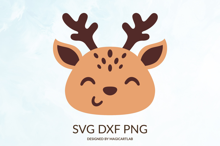 Cute Reindeer Clipart Image 16