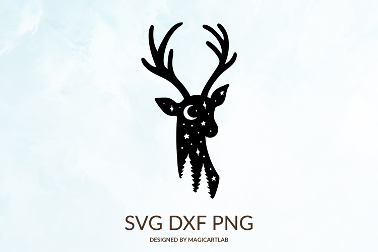 Deer Head Silhouette