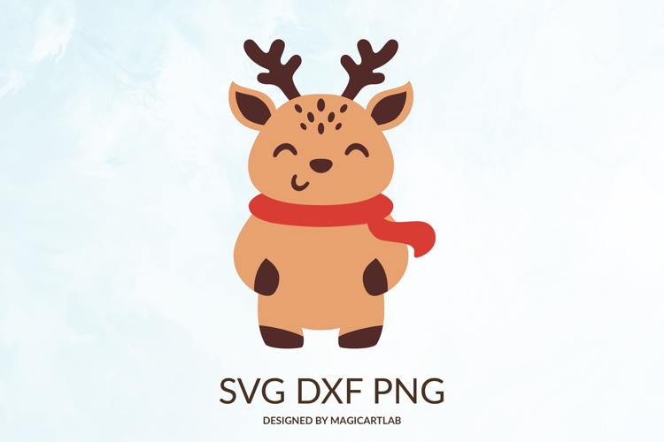 Christmas Deer SVG|Reindeer Clipart