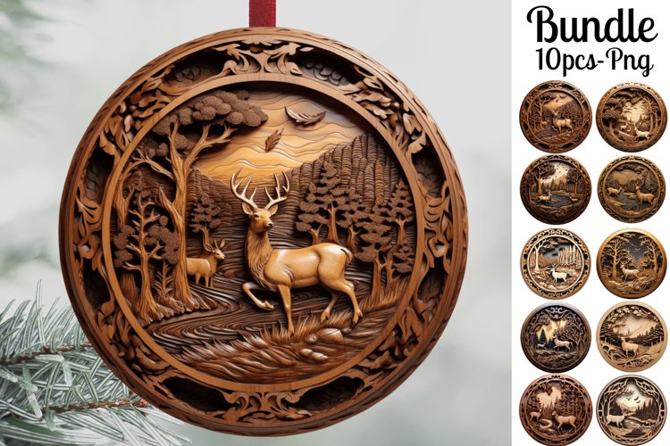 Christmas Ornament Sublimation Designs Image 15