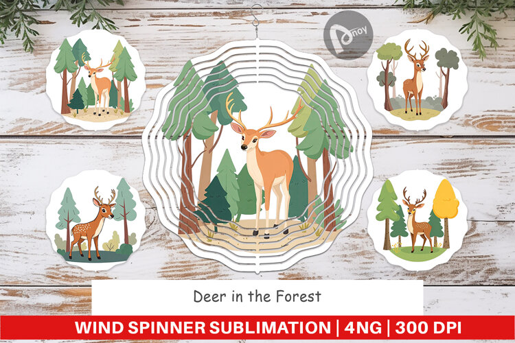 Wind Spinner Forest Deer example image 1