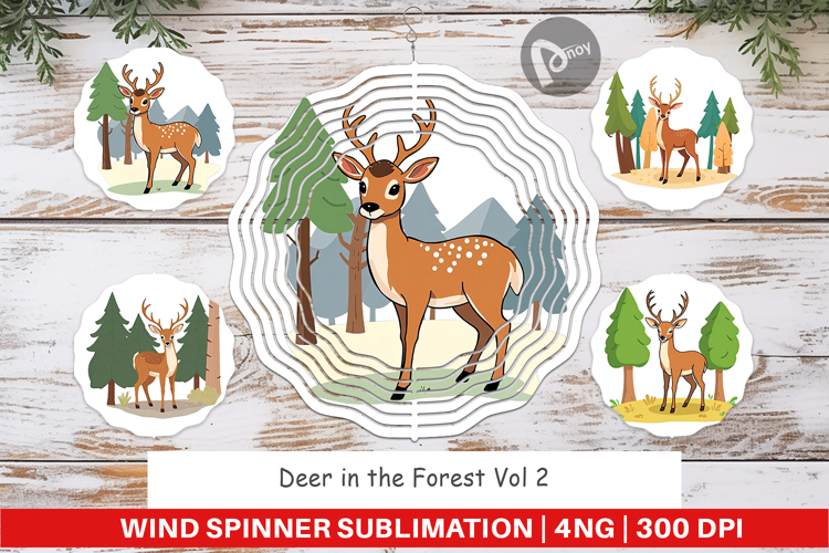 Wind Spinner Forest Deer