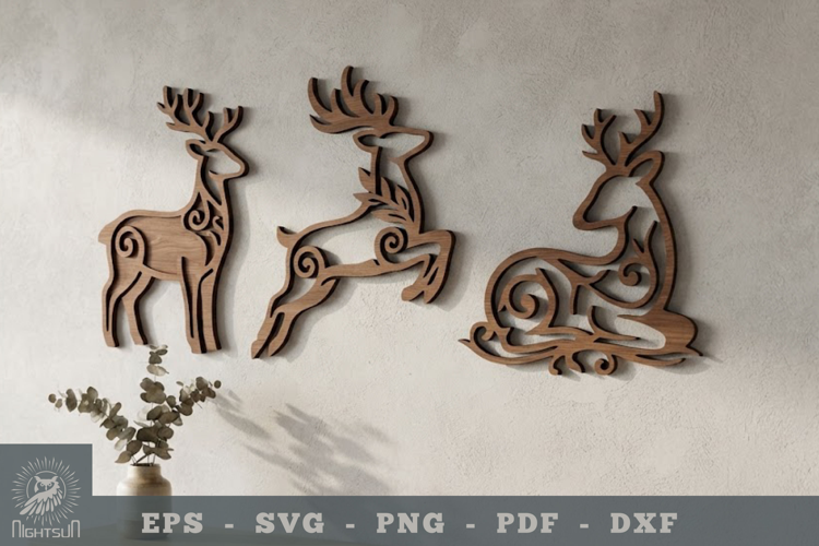 Deer Lasercut Wall Decor