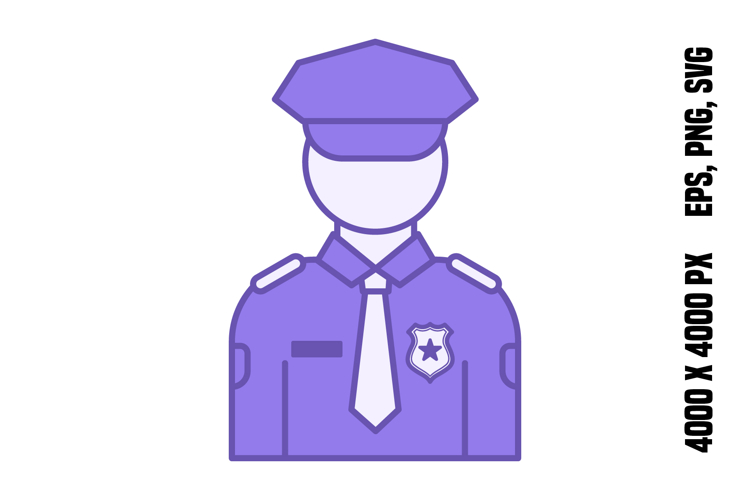 Colored Police Icon