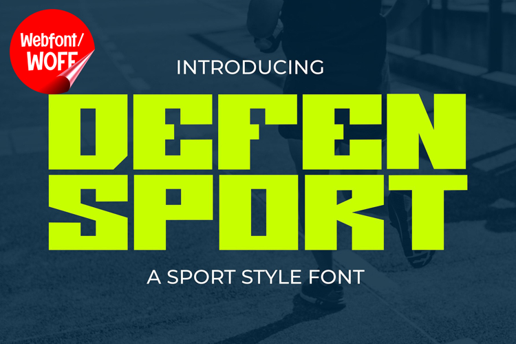 Defen Sport | Modern Futuristic Webfont for Sports   Tech