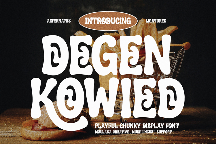 Degen Kowied Playful Chunky Display Font