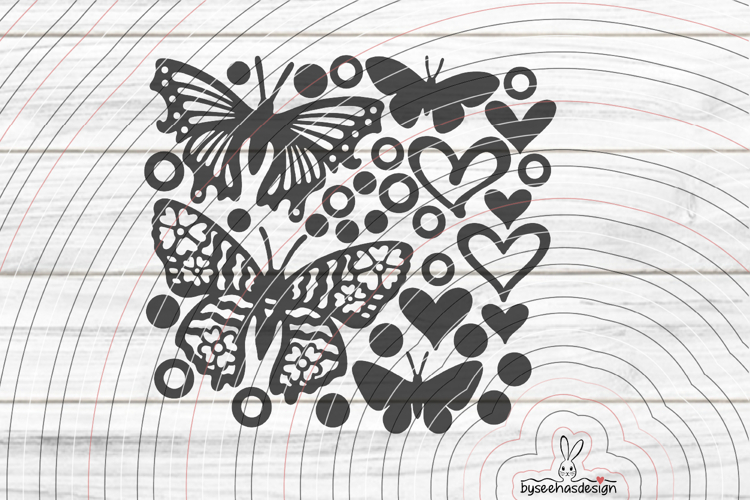 Decorative butterflies Cutting File SVG DXF