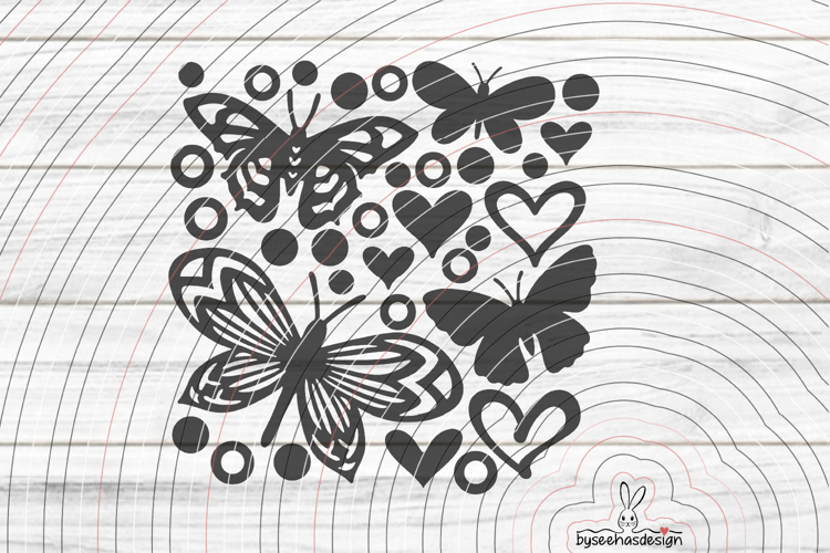 Decorative butterflies 2 Cutting File SVG DXF
