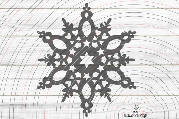 Deco star cutting file SVG DXF