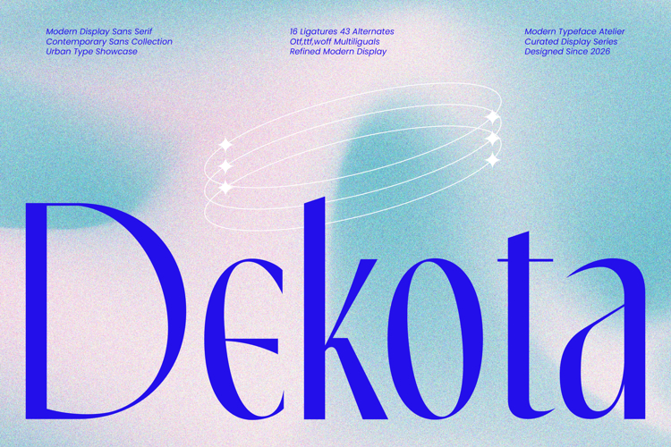 Dekota Modern Display Sans Serif