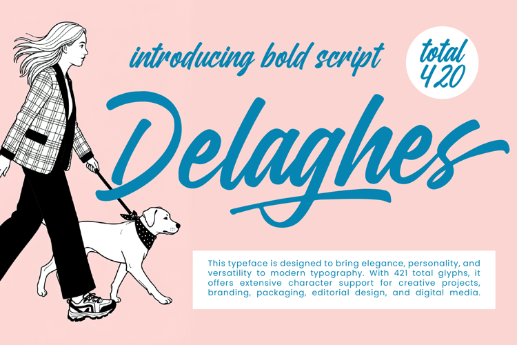 Delaghes - Bold Script Font
