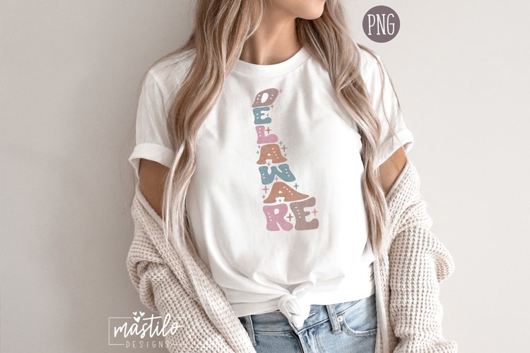 Delaware PNG | Delaware State Sublimation Design | Us States