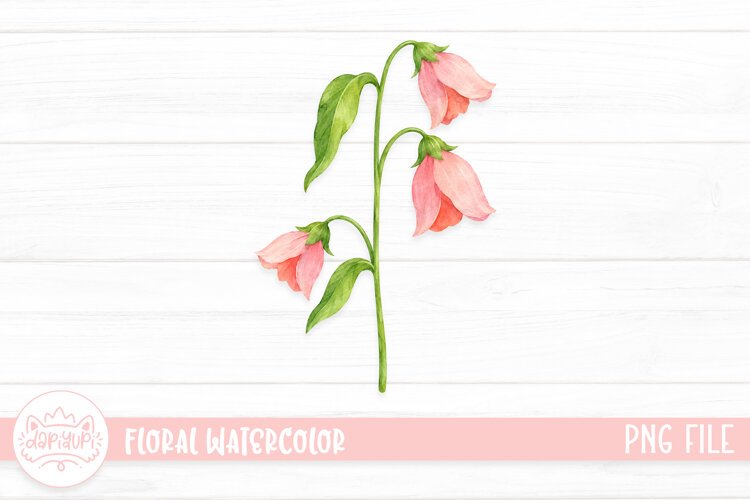 Floral Watercolor Illustration, Flower Watercolor Decoration example image 1